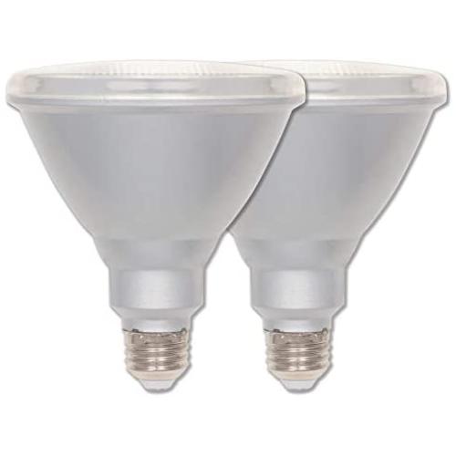 Westinghouse Lighting 5311400 15 (90-Watt Equivalent) PAR38 Flood Dimmable Bright White Indoor/Outdoor Energy Star, Medium Base, 2 Pack LED Light Bulb, Clear, 2 Piece