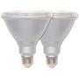 Westinghouse Lighting 5311400 15 (90-Watt Equivalent) PAR38 Flood Dimmable Bright White Indoor/Outdoor Energy Star, Medium Base, 2 Pack LED Light Bulb, Clear, 2 Piece