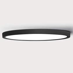 LVL Flush Mount 12 Inch Ceiling Light Fixture (Matte Black), 5000K Daylight 24W LED Modern Surface Mount Ceiling Lamp Indoor for Bedroom Living Room Hallway Kitchen Office Easy Install