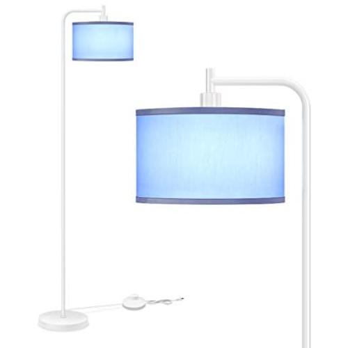 Escolite LED Floor Lamps, Modern Floor Lamp, Classic Standing Lamp Tall Lamp Reading Standing Light with Hanging LampShade Minimalist Bedside Floor Lamps for Living Room Bedroom Office with LED Bulb