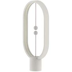ALLOCACOC Heng Balance Lamp - Ellipse Magnetic Mid-air Switch USB Powered LED Lamp, Warm Eye-Care LED Lamp, Table Lamp, Decoration for Bedroom, Living Room, Dining Room and Office (White)