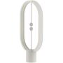 ALLOCACOC Heng Balance Lamp - Ellipse Magnetic Mid-air Switch USB Powered LED Lamp, Warm Eye-Care LED Lamp, Table Lamp, Decoration for Bedroom, Living Room, Dining Room and Office (White)
