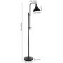 Industrial Floor Lamp Metal Black Adjustable Lamp, Vintage Style Lamp with On/Off Switch, Standing Lamp with Metal Shade for Living Room Bedroom, Lamp for Study Room &Office, ETL Certificate.