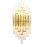 KCO Lighting Crystal Wall Lights Modern Elegant Wall Sconce Lighting Metal Wall Mount Light Fixtures with Clear Crystal, for Bedroom Living Dining Room (Gold)