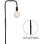 JIOSXC 3-Way Dimmable Touch Floor Lamp for Living Room,Bedroom,Standing Lamp for Office,Study Room,Led Bulb Incluced