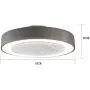 Invisible Ceiling Fan with Light Remote Control Dimmable 3 Speed LED Low Profile Semi Ceiling Lamp Timing Bedroom Dining Living Room Invisible Ceiling Fan with Light Remote Control Dimmable 3 Speed LED Low Profile Semi Ceiling Lamp Timing Bedroom Dining Living Room