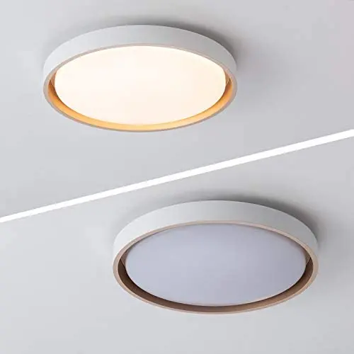 SHIGUANG LED Ceiling Light Fixture Modern Flush Mount Round 16.5 Inch 30W Dimmable 2110lm for Bedroom Living Room Kitchen Hallway,Warm White 3000K SHIGUANG LED Ceiling Light Fixture Modern Flush Mount Round 16.5 Inch 30W Dimmable 2110lm for Bedroom Living Room Kitchen Hallway,Warm White 3000K