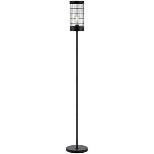 WINGBO 62 inches Rustic Wire Cage Metal Floor Lamp Brushed in Black Finish, Lantern Floor Lamp for Living Room, Bedroom, Office WINGBO 62 inches Rustic Wire Cage Metal Floor Lamp Brushed in Black Finish, Lantern Floor Lamp for Living Room, Bedroom, Office