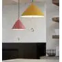 LAKIQ Kids Room Pendant Light Colorful Umbrella Shape with Pull Chain Modern Nordic Aluminum Hanging Ceiling Light for Bedroom Living Room Dining Room Kitchen Island(Pink,10.5)