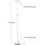 Brightech Sky Flux - Bright LED Torchiere Floor Lamp, for Your Living Room and Office - Halogen Lamp Alternative with 3 Light Options Incl. Daylight - Dimmable Modern Uplight - White