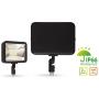 LLT 50W LED Flood Light Outdoor Knuckle Mount - 5000K Daylight 3750Lm 100-277V - LED Yard Lights - Black Backyard Flood Lights - Bright Landscape Lighting - Aluminum and Tempered Glass