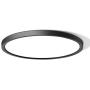 12 Inch 20W Flush Mount LED Ceiling Light, 2000 LM, Round Flush Mount Ceiling Lamp Fixture for Bedroom, Living, Kitchen, Hallway, Bathroom, Stairwell, Color Black, Slim, 3 Colors in 1(Non Dimmable)