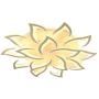 Modern LED Lotus Flower Petal Ceiling Chandelier Acrylic Home Lights 3 Colors Flush Mount LED Chandelier Home Lights for Dinning Room Bedroom Living Room Decor 110V (15 Heads)