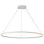 ROYAL PEARL Foyer Chandelier LED Contemporary Adjustable 1 Ring Hanging Pendant Light Fixture for Kitchen Island Living Dining Room Bedroom Hallway 3000K Warm White