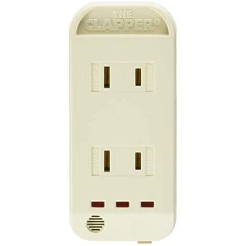 The Clapper, Wireless Sound Activated On/Off Light Switch, Clap Detection, Perfect for Kitchen/Bedroom/TV/Appliances, 120 V Wall Plug, Smart Home Technology, As Seen On TV Household Gift