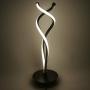 SkyeyArc Double Helix Dimmable LED Table Lamp, Modern Spiral Lamp, Contemporary Minimalist Lighting Design, Color Adjustable Light, 12W, Black