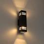 Cerdeco 67351TZ Brandon Outdoor Wall Lamp, Sand Textured Black with 3-Sided Frosted Glasses [UL Listed]