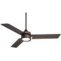 52'' Casa Arcus Modern Ceiling Fan with Light LED Remote Control Emperial Bronze Frosted Glass for Living Room Kitchen Bedroom Family Dining - Casa Vieja