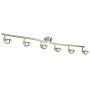 NOMA Track Lighting | Foldable & Adjustable Ceiling Light Fixture | Perfect for Kitchen, Hallway, Living Room, and Bathroom | Brushed Steel, 6-Light NOMA Track Lighting | Foldable & Adjustable Ceiling Light Fixture | Perfect for Kitchen, Hallway, Living Room, and Bathroom | Brushed Steel, 6-Light