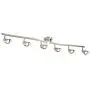 NOMA Track Lighting | Foldable & Adjustable Ceiling Light Fixture | Perfect for Kitchen, Hallway, Living Room, and Bathroom | Brushed Steel, 6-Light