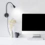 Bedside Reading Lights, Head Adjustable Minimalist LED Bed Reading Lamp, Dimmable Touch Switch Bedside Lamp for Bedroom Living Room Office, Reading Lights for Bed headboard