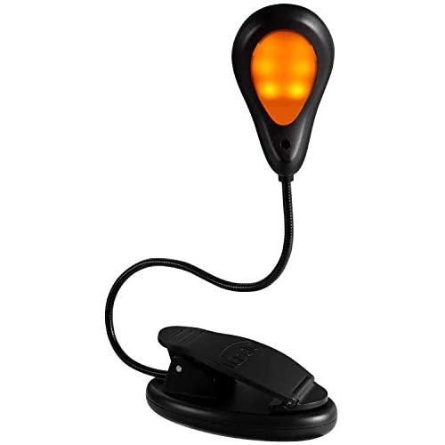 Book Light for Reading in Bed, Reading Lights LEDGLE Amber Book Light Reading Light, 1600K-6000K 3 Color Modes Rechargeable Eye-Care Book Light for Reading in Bed 3 Adjustable Brightness