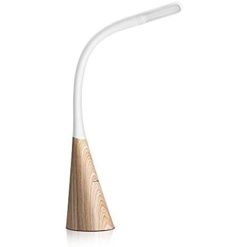 Gooseneck Dimmable LED Desk Lamp with USB Charging Port, 3-Level Brightness Adjustable Touch Control Desk Light Table Lamp, Eye-Caring Office Reading Lamp for Reading/Working