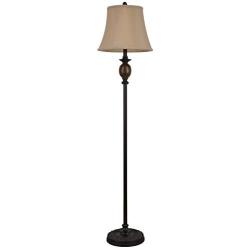 Decor Therapy PL1645 61'', Marble Bronze Floor Lamp