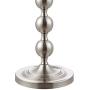 WINGBO 63” Modern Floor Lamp with 11 Stacked Ball Contemporary Silver Metal Standing Lamp for Bedrooms, Living Room, Office, Reading Mercury Silver