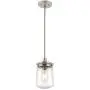Kira Home Mason 10.5'' Industrial Pendant Light, Seeded Glass Shade + Brushed Nickel Finish Kira Home Mason 10.5'' Industrial Pendant Light, Seeded Glass Shade + Brushed Nickel Finish