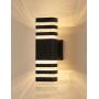 LED Up and Down Outdoor Wall Light 12W 3000K Warm White, Outdoor Waterproof LED Wall Lamp as Porch Light Fixture, Waterproof Exterior Light Fixtures for Entryways, Yards (Light Source Include)
