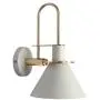 CraftThink Wall Sconces Light Fixtures, Modern Sconce Lamp with Conical Metal Shade,1 Light E26 Dining Room Wall Mounted for Bedside lamp Living Room Porch Hallway Restaurant Foyer in White
