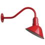 The Venice Gooseneck Sign Light | Restaurant or Accent Wall Light | Shines Light Back Towards The Wall | Barn Lighting Style for Your Modern Farmhouse (16'' Gooseneck, Red)