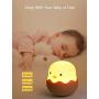 (2020 Christmas Gifts) Animal Shape LED Night Light, Girl and Boy Room Lights, Soft Silicone Animal Lights, Bedroom Color Changing Table Lamps, Baby Toys Cool Night Lights (Chick)