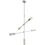 Modern Ceiling Lamp for Kitchen Island Living Room Dining Room Bedroom Foyer 5 Light Industrial Sputnik Chandelier Nickel Light Fixture Pendant Lighting