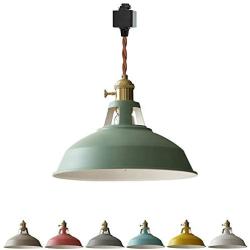 STGLIGHTING H Track Pendants Lighting Iron Art Iron Warm Green Decoratefor Instant Pendant Light for Cabinet Show Window Customizable Track Lighting Industrial Style Bulbs Not Included