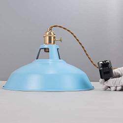 STGLIGHTING Juno Track Pendants Lighting Iron Art Sea Blue Decoratefor Instant Pendant Light for Children Room Customizable Macaron Track Lighting Bulbs Not Included