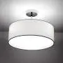 Ceiling Light, Semi-Flush Mount Modern Fabric Pendant Light Shade, Large White Drum Lampshade, Round Pendant Lamp, Lamps for bedrooms, Flush Chrome Matt, 3 Bulbs Ceiling Light, Semi-Flush Mount Modern Fabric Pendant Light Shade, Large White Drum Lampshade, Round Pendant Lamp, Lamps for bedrooms, Flush Chrome Matt, 3 Bulbs