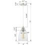 Gruenlich Pendant Lighting Fixture for Kitchen and Dining Room, Hanging Ceiling Lighting Fixture, E26 Medium Base, Metal Construction with Clear Glass, Bulb not Included, 2-Pack (Nickel Finish)