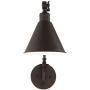 Wray Modern Industrial Up Down Swing Arm Wall Lights Set of 2 Lamps Dark Bronze Sconce for Bedroom Reading - 360 Lighting
