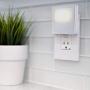 GE White Always-On LED Night Light, 2 Piece, Plug-In, Compact, Soft Glow, UL-Listed, Ideal for Bedroom, Nursery, Bathroom, Hallway, 11311, 2 Piece