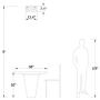 Maxax Flush Mount Ceiling Light Farmhouse Flush Mount Close to Ceiling Lamp 2-Light for Kitchen Island Dining Room Bedroom Foyer Hallway