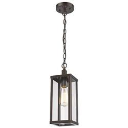 Odeums Outdoor Pendant Lights, Outdoor 1-Light Hanging Lantern, Exterior Hanging Lights, Pendant Ceiling Light