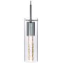 XiNBEi Lighting Pendant Lighting 1 Light Mini Pendant Lights with Glass and Bubble Crystal, Modern Chrome Hanging Pendant Light with LED Bulb for Kitchen & Dining Room XB-P1110-CH