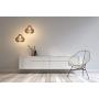 Wood Ceiling Pendant Light. Modern & Contemporary Hanging light fixture with Adjustable Cord for Kitchen, Dining or Living Room, Bedrooms or Office Space Max 60 Watt (NEW VERSION)