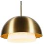 Modern Brass and White Frosted Glass Pendant Light for Kitchen, Dining Room, Living Room, Foyer