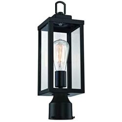 WISBEAM Outdoor Post Light, Pole Lantern, E26 Base 100W Max, Aluminum Housing Plus Glass, Wet Location Rated, ETL Qualified, Bulbs not Included