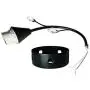 Semi Flush Mount Ceiling Light Fixture - FINXIN FXCL22 Modern Black Painting Pendant Light for Bedroom,Hallway,Kitchen and Dining Room (Black)