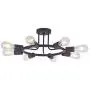 BONLICHT 8 Lights Semi Flush Mount Ceiling Light Modern Metal Chandelier Lighting Oil-Rubbed Bronze Industrial Vintage Light Fixtures for Kitchen Island Dining Room Foyer Bedroom