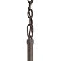 Marsden Bronze Gray Wood Rectangular Pot Rack Pendant Chandelier 36'' Wide Rustic Farmhouse Clear Seedy Glass 4-Light Fixture for Dining Room House Island Entryway Living Room - Franklin Iron Works